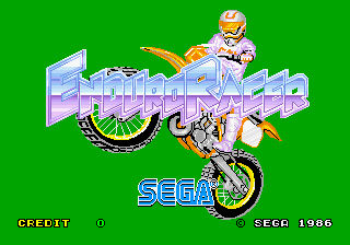 Enduro Racer (YM2151, FD1089B 317-0013A) Title Screen